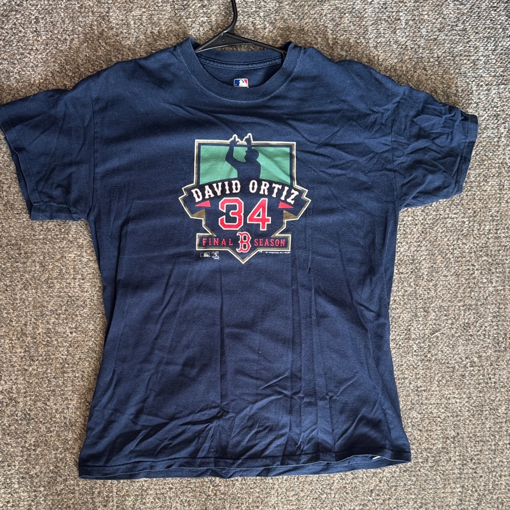 David Ortiz Final Season Navy Blue T-Shirt